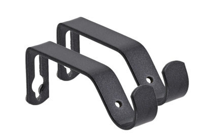 Lister Cartwright 19mm Curtain Pole Ends Brackets With Adjustable Screwsplastic Finish (Pack Of 2)
