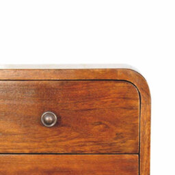 Artisan Furniture Solid Wood Floating Mini Chestnut Bedside - thumbnail 5