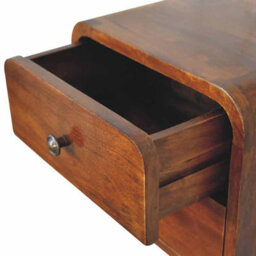 Artisan Furniture Solid Wood Floating Mini Chestnut Bedside - thumbnail 6