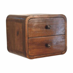 Artisan Furniture Solid Wood Floating Mini Chestnut Bedside - thumbnail 4