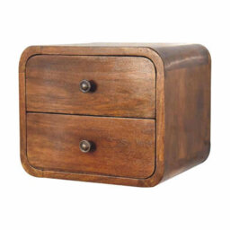 Artisan Furniture Solid Wood Floating Mini Chestnut Bedside - thumbnail 3