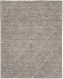Venosa Vsn01 Grey Ivory Geometric Rug By Nourison-114Cm X 175Cm - thumbnail 8