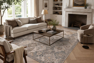 RugsX Carpet Wool Nain Ornament 1541/51655 Beige Blue 80X150 Cm - image 1