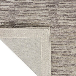 Grey Handmade Luxurious Modern Abstract Striped Rug For Bedroom & Living Room-259Cm X 351Cm - thumbnail 6