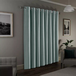 Moonlight Bedding 100%blackout Eyelet Linen Texture Curtain Energy Efficient Door Curtain For Home Decor Uk(Sage Green, 66''x84'')