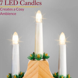 Christow Christmas Candle Bridge Battery Powered - thumbnail 2