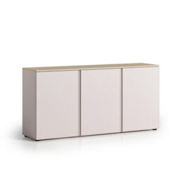 FurniComp LTD Furnicomp Lisbon 3 Door 180Cm Cashmere And Oak Sideboard - thumbnail 5