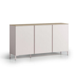 FurniComp LTD Furnicomp Lisbon 3 Door 180Cm Cashmere And Oak Sideboard - thumbnail 7