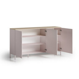 FurniComp LTD Furnicomp Lisbon 3 Door 180Cm Cashmere And Oak Sideboard - thumbnail 9