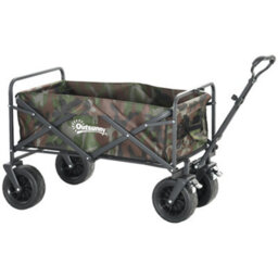 Chilli Seating 95L Folding Steel Frame Garden Trolley, With Handle - Multicolour