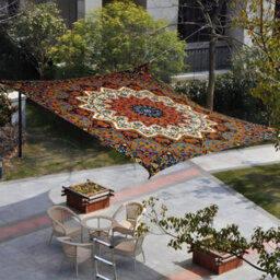Orange 2X2.4M Rectangular Shade Sail 95% Uv Protection - thumbnail 3