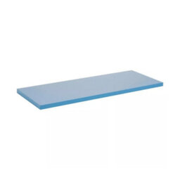 Urbn-Living Blue - Small Wooden Wall Mounted Floating Shelves With 2 Brackets - 60X23.5Cm
