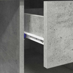 Berkfield Desk With Storage Concrete Grey 90X49.5X75 Cm Engineered Wood - thumbnail 9