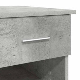 Berkfield Desk With Storage Concrete Grey 90X49.5X75 Cm Engineered Wood - thumbnail 8