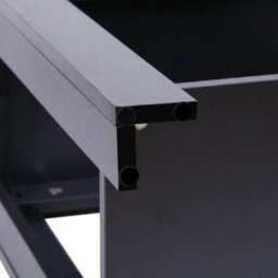 High Gloss Black Sofa Side Table 2 Tiers Coffee End Table Living Room Bedroom - thumbnail 6