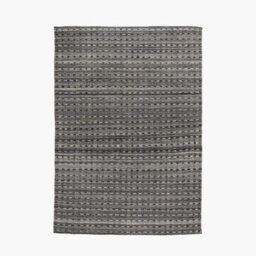 Pacific Lifestyle Indoor Outdoor Grey Double Stitch Design Rug - thumbnail 2