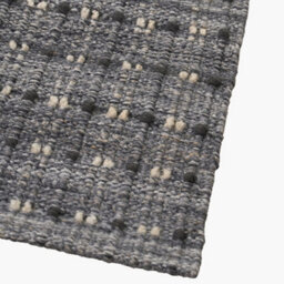 Pacific Lifestyle Indoor Outdoor Grey Double Stitch Design Rug - thumbnail 5