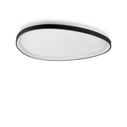 Ideal Lux Luminosa Gemini Integrated Led Semi Flush Ceiling Light Black 4650Lm 4000K - thumbnail 1