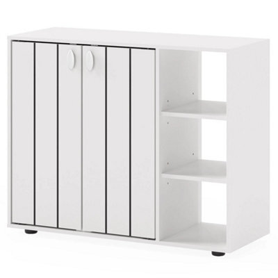 Modern Freestanding Wooden Organizer-White - image 1