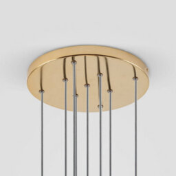Houseof Brass Frosted Shade Opal Ball Cluster Ceiling Light - Gold - thumbnail 7