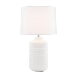 Pagazzi Lighting Pagazzi Ebbie White Ceramic Table Lamp - thumbnail 2