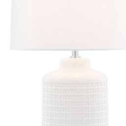 Pagazzi Lighting Pagazzi Ebbie White Ceramic Table Lamp - thumbnail 4