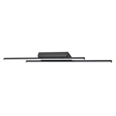 Happy Homewares Designer Brushed Black Metal Kitchen Led 89Cm Ceiling Light Fitting - image 1
