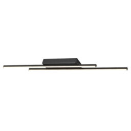 Happy Homewares Designer Brushed Black Metal Kitchen Led 89Cm Ceiling Light Fitting - thumbnail 2