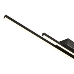 Happy Homewares Designer Brushed Black Metal Kitchen Led 89Cm Ceiling Light Fitting - thumbnail 3