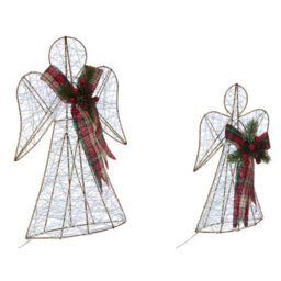 Beliani Christmas Decoration Annsjon Angel 30/40 Cm Multicolour - thumbnail 5