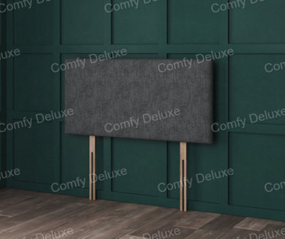 Comfy Deluxe 6Ft Superking Mink Chenille Plain 26Inch Headboard - image 1