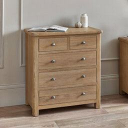 Julian Bowen Memphis Limed Oak 3 + 2 Drawer Chest - thumbnail 2