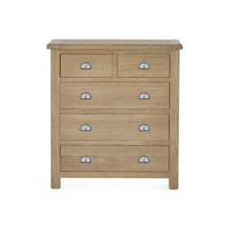 Julian Bowen Memphis Limed Oak 3 + 2 Drawer Chest - thumbnail 9