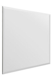 "Mirroroutlet Moderni - All Glass Modern Bevelled Square Wall Mirror 35"" X 35"" (90X90Cm)" - thumbnail 4