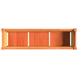 Berkfield Garden Planter With Legs Wax Brown 110X31X70 Cm Solid Wood Pine - thumbnail 8
