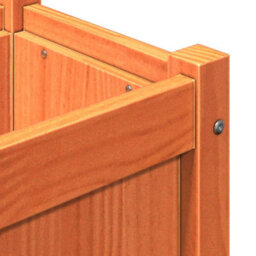 Berkfield Garden Planter With Legs Wax Brown 110X31X70 Cm Solid Wood Pine - thumbnail 9
