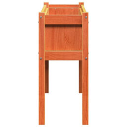 Berkfield Garden Planter With Legs Wax Brown 110X31X70 Cm Solid Wood Pine - thumbnail 6