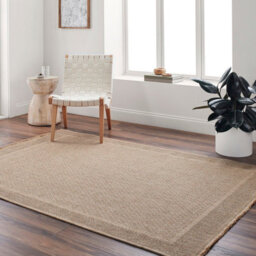 Livabliss Mirage-Cottage Tan Black Fringe In- & Outdoor Jute-Look Rug 160 X 213 Cm Easy Care, Non Shedding - thumbnail 6