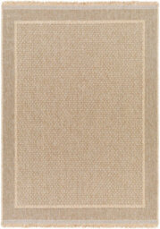 Livabliss Mirage-Cottage Tan Black Fringe In- & Outdoor Jute-Look Rug 160 X 213 Cm Easy Care, Non Shedding - thumbnail 1