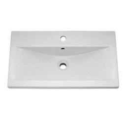 Dezine Hamble 800mm Gloss Grey Wall Hung 2 Drawer Vanity Unit - thumbnail 2