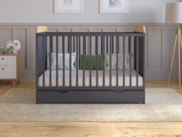 Love For Sleep Levi Cot Bed 120X60Cm With Drawer And Microfiber Quilted Mattress - thumbnail 3