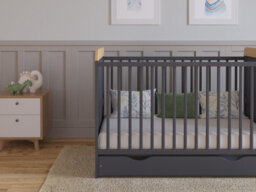 Love For Sleep Levi Cot Bed 120X60Cm With Drawer And Microfiber Quilted Mattress - thumbnail 5