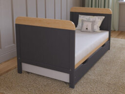 Love For Sleep Levi Cot Bed 120X60Cm With Drawer And Microfiber Quilted Mattress - thumbnail 9