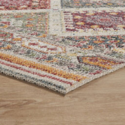 Aress Washable Traditional Living Room Area Rug -Low Pile Aztec Design Muti Coloured 120Cm X 170Cm - thumbnail 4