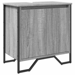 Walplus Bathroom Sink Cabinet Grey Sonoma 60X35X60 Cm Engineered Wood - thumbnail 2
