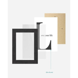 Songmics 4-Frame Picture Collage, Wall Mounted Photo Display, Family Memory Collection, Ink Black - thumbnail 5