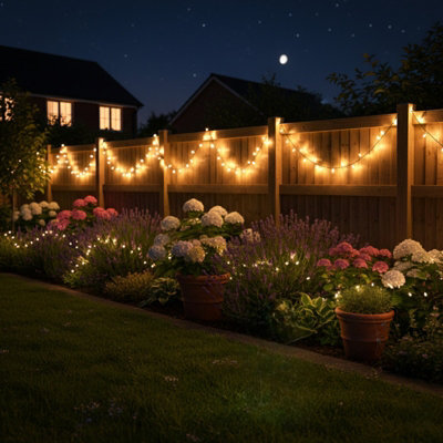 Carbeth Plants Solar Led String Lights 100 Bulbs - Weather Resistant & Energy Efficient - Outdoor Garden Fairy Lights - image 1