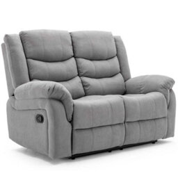 More4Homes Seattle Manual Recliner Fabric 1+2 Seater Sofa Set (Grey) - thumbnail 2