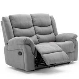 More4Homes Seattle Manual Recliner Fabric 1+2 Seater Sofa Set (Grey) - thumbnail 3
