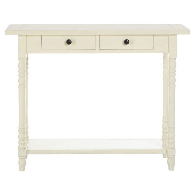 Orsina Console Table For Hallway, Pine Wood Hallway Table For Home Décor, Wood Table With 2 Drawers For Office - image 1